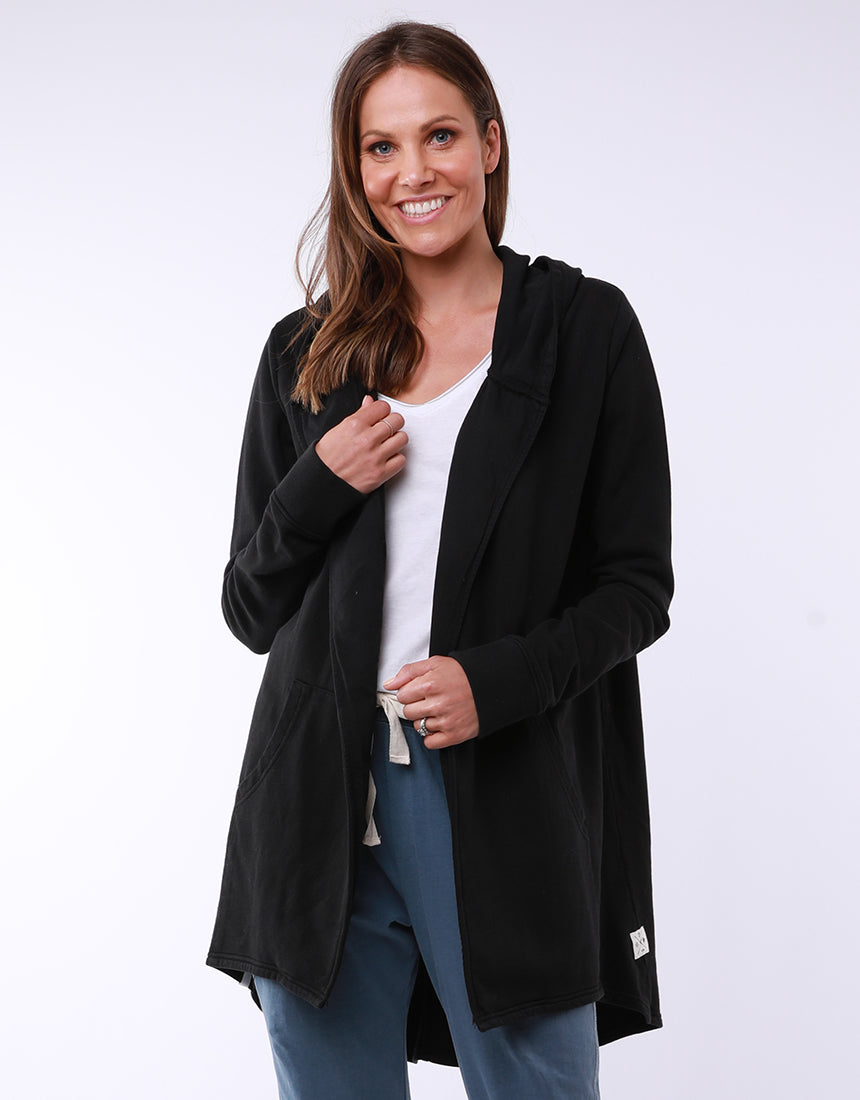 Composure Hooded Cardi - Black