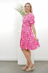 Fuchsia  Floral Dress ( BAXTER & ONLINE ONLY)