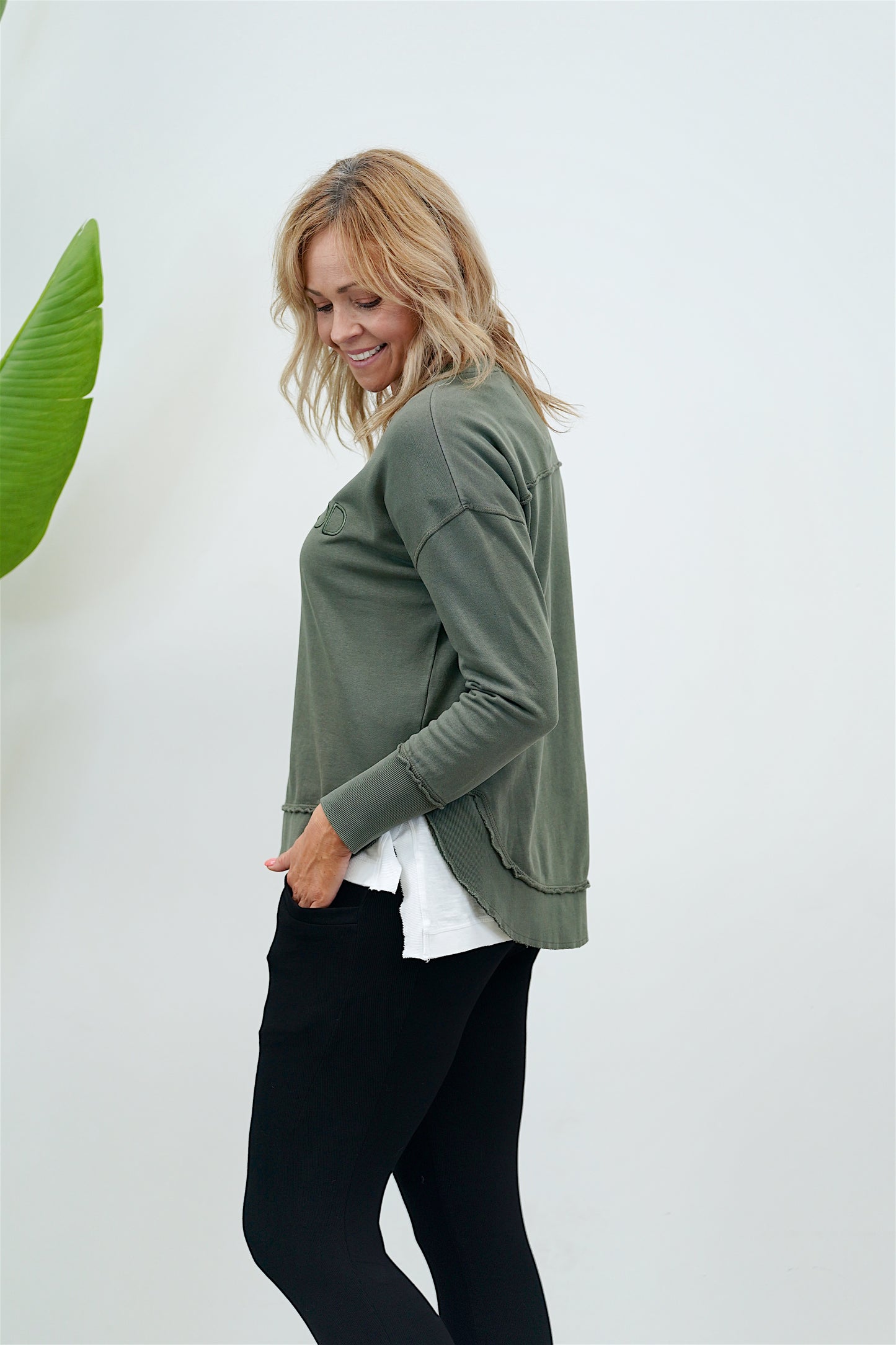 Simplified Crew- Washed Khaki