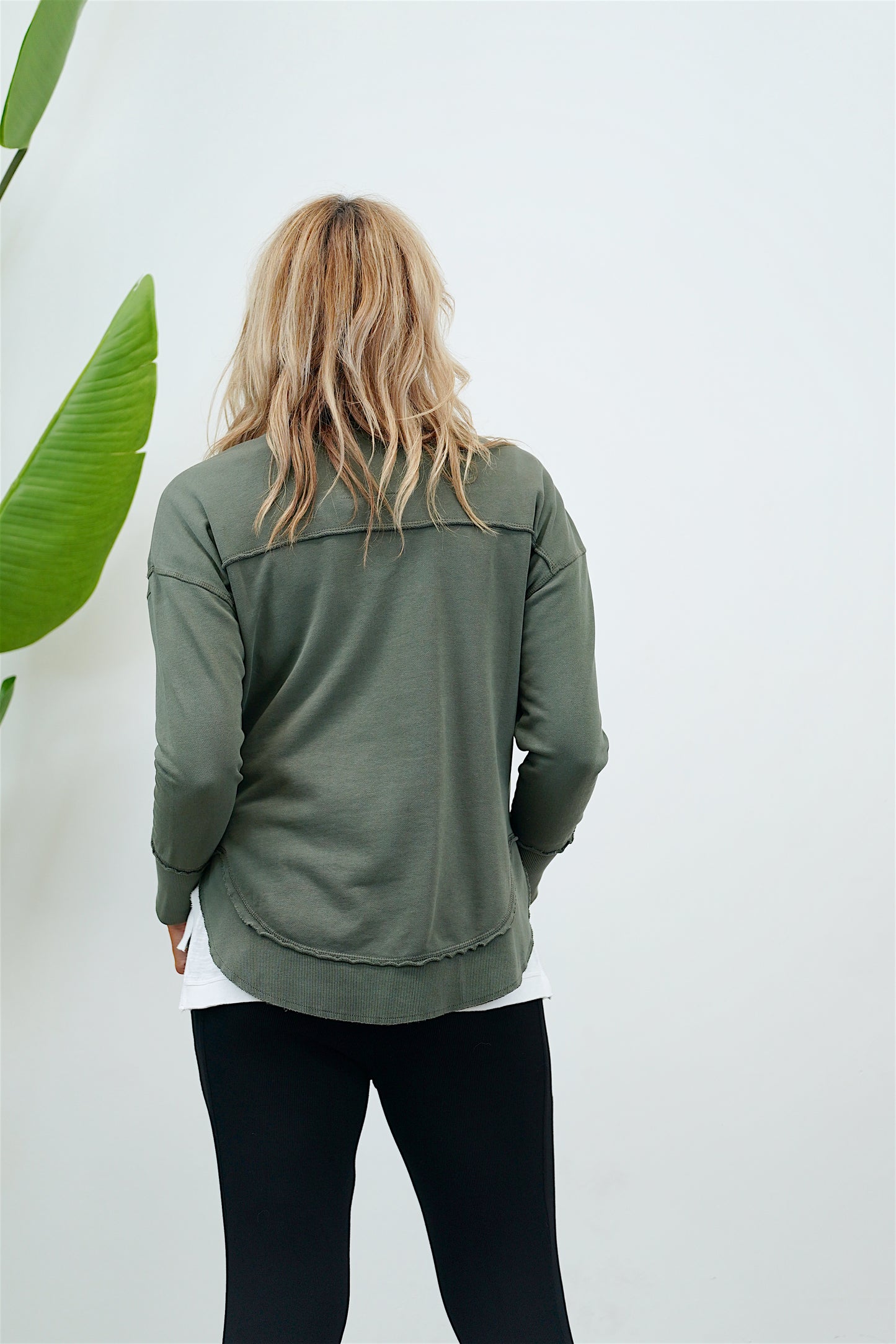 Simplified Crew- Washed Khaki