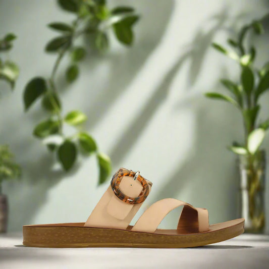 Dotsie Slide - Natural Blush