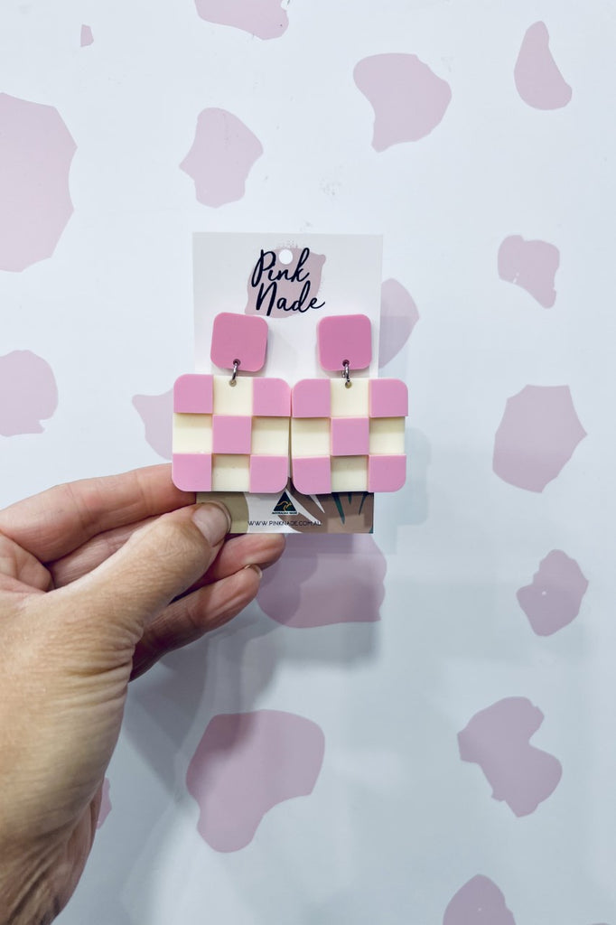Pink Nade Earrings - Marshmallow