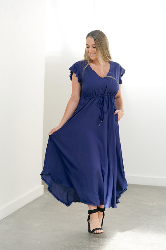 Acacia Dress- Navy