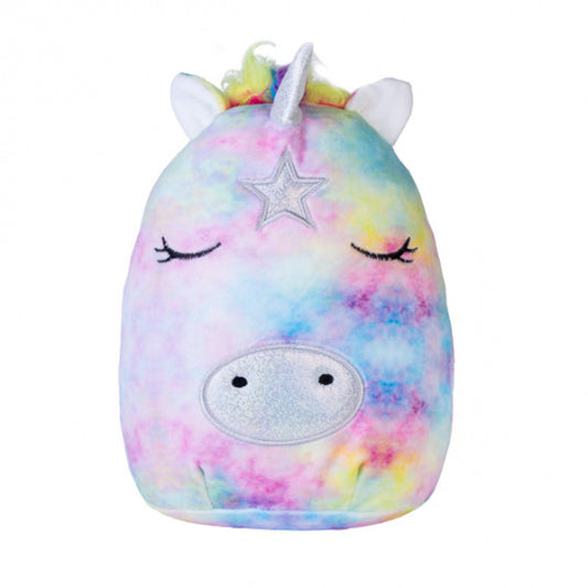 Large Soft Smooshos  Pal - Tie Dye Unicorn