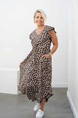 Acacia Dress - Tan Leopard (BAXTER & ONLINE ONLY!)