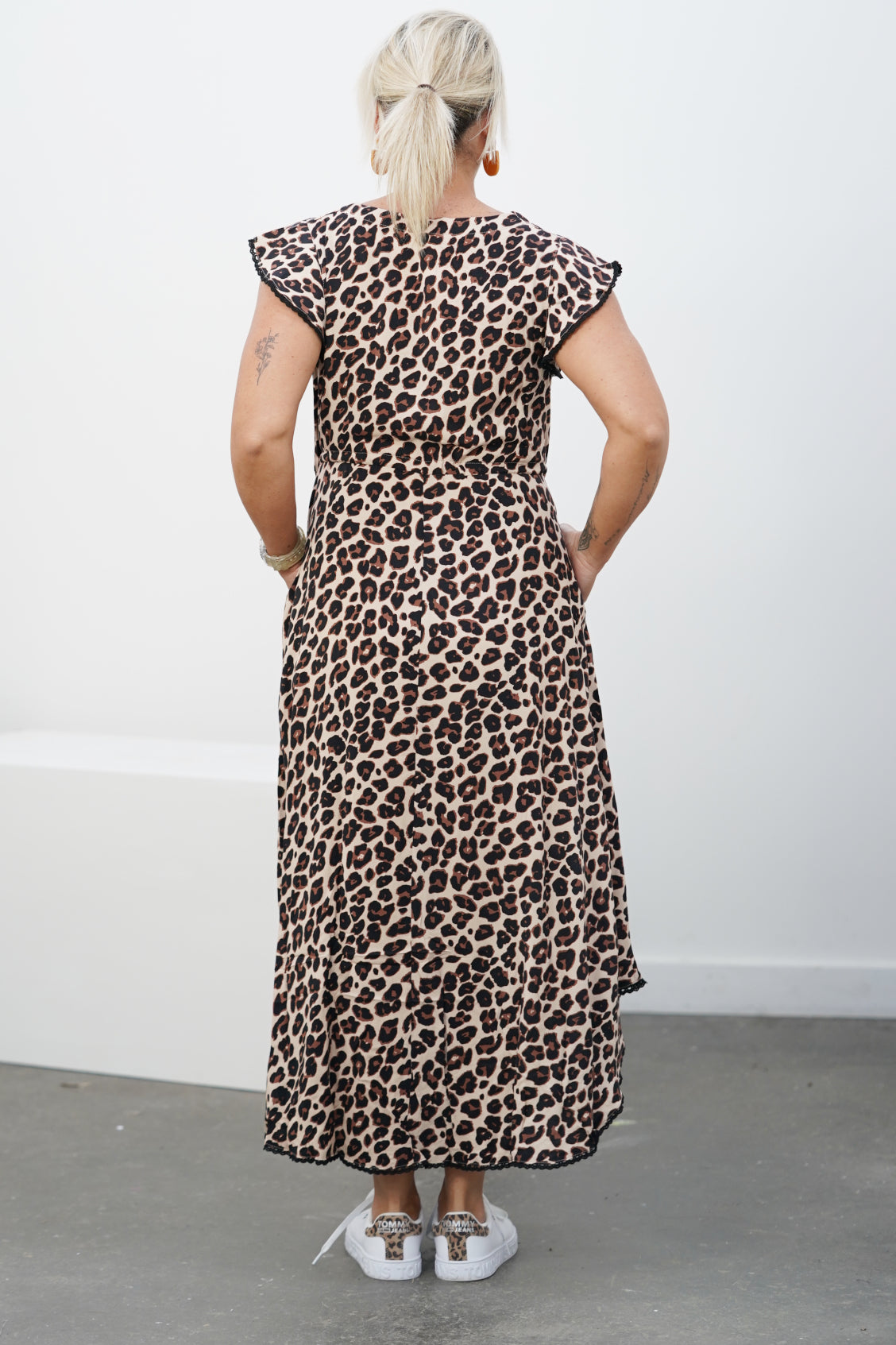 Acacia Dress - Tan Leopard