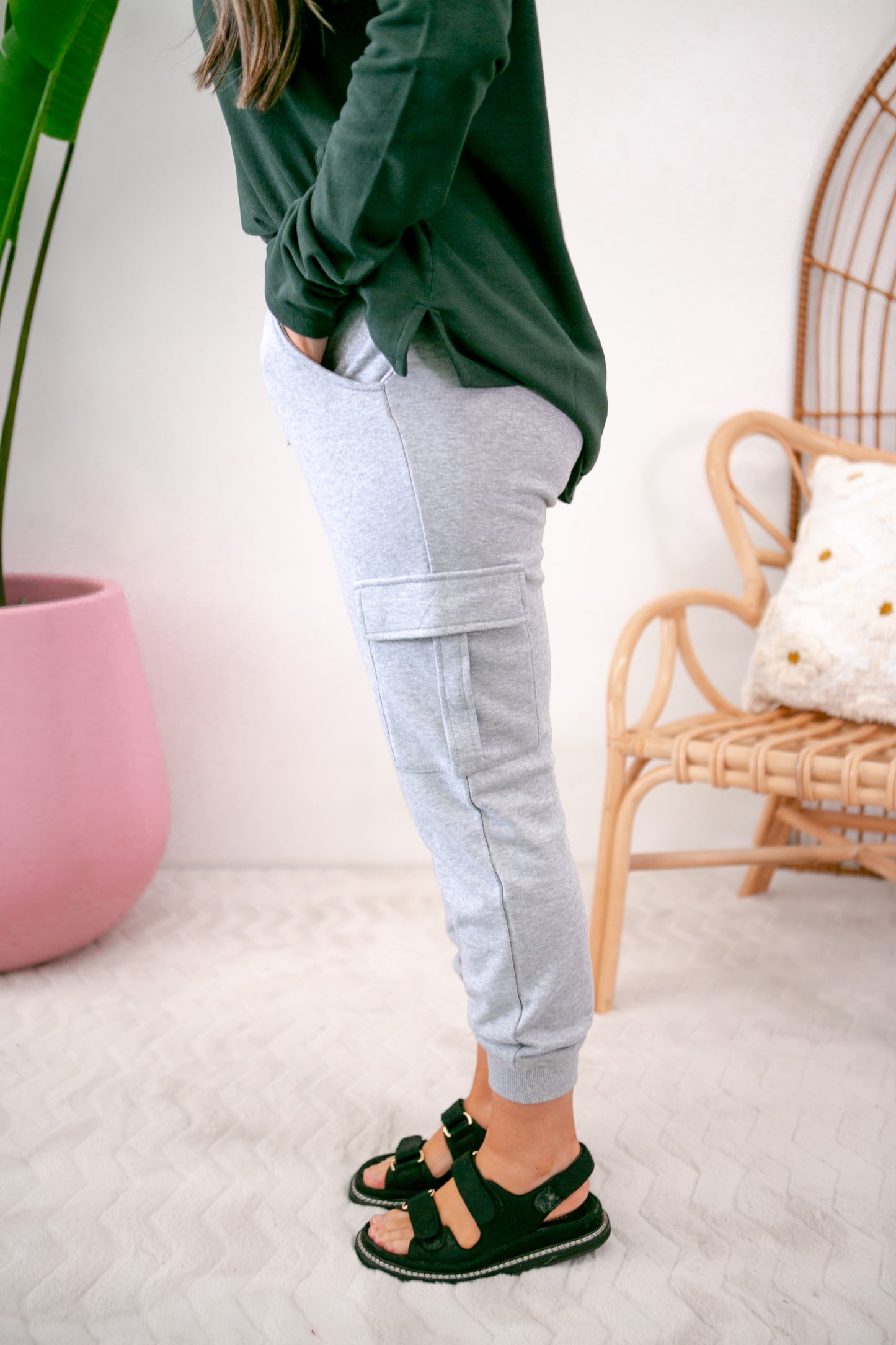 Combat Track Pant - Grey Marle