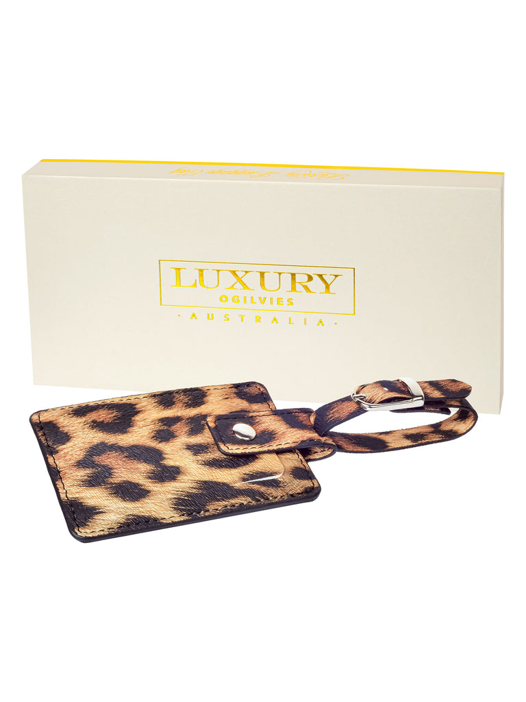 Luxury Luggage Tag - Leopard