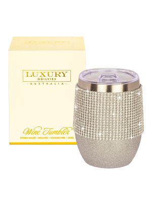 Luxury Bling Wine Tumbler - SIlver