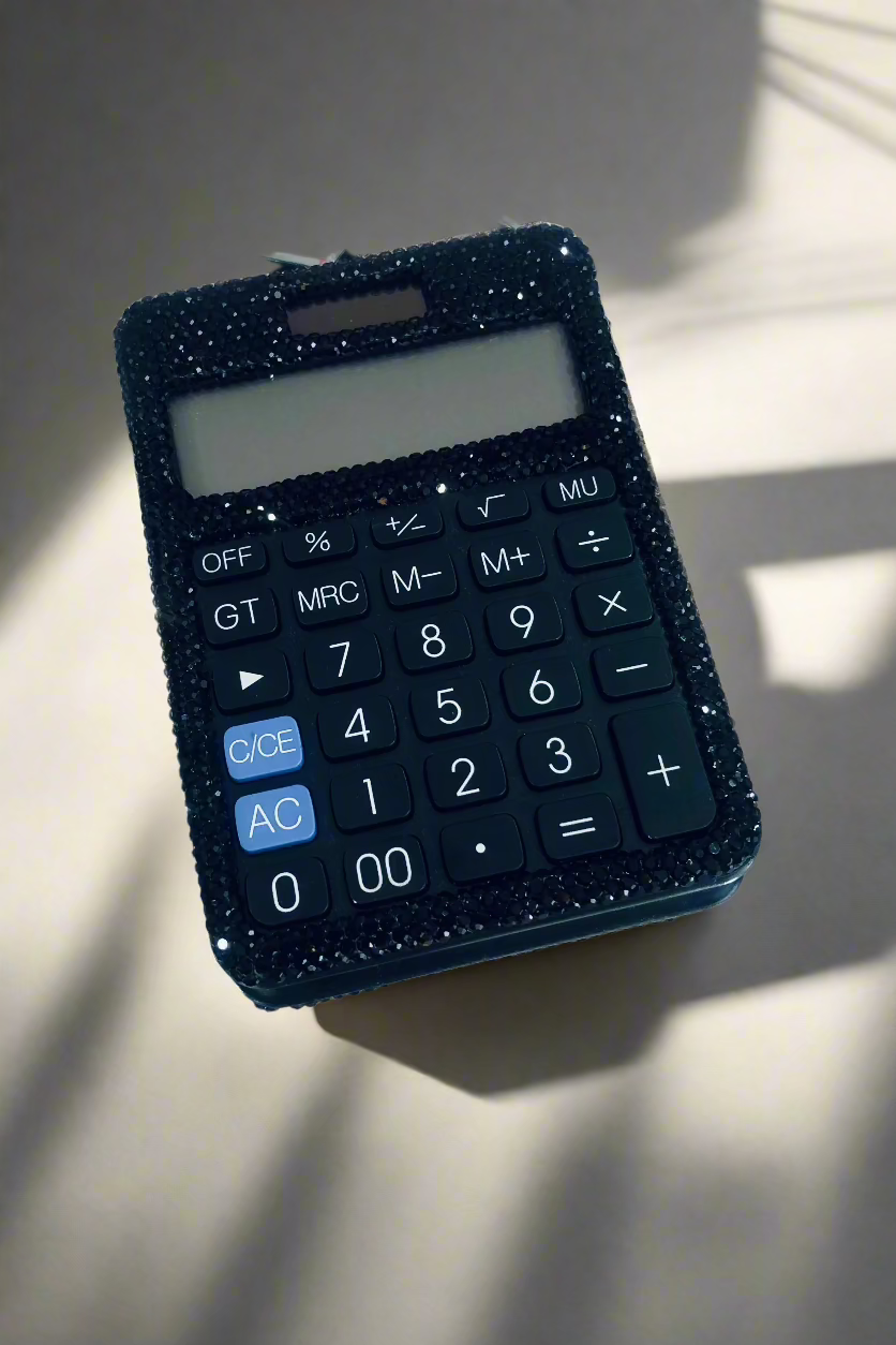 Crystal Bling - Calculator (Black)