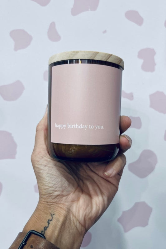 Commonfolk Candle - Pink Happy Birthday