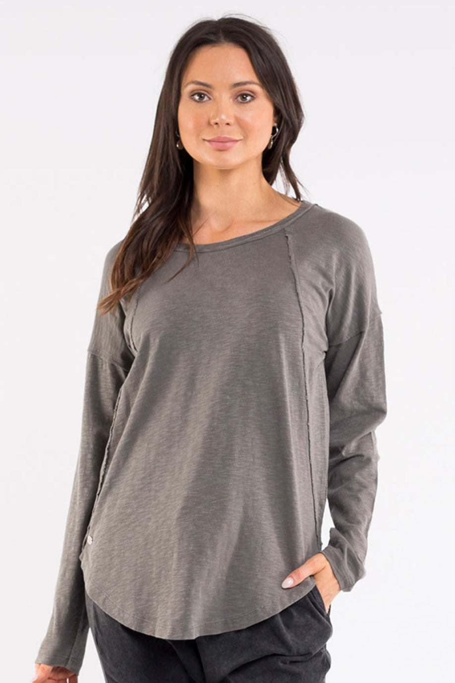 Mackenzie L/S Top - Khaki