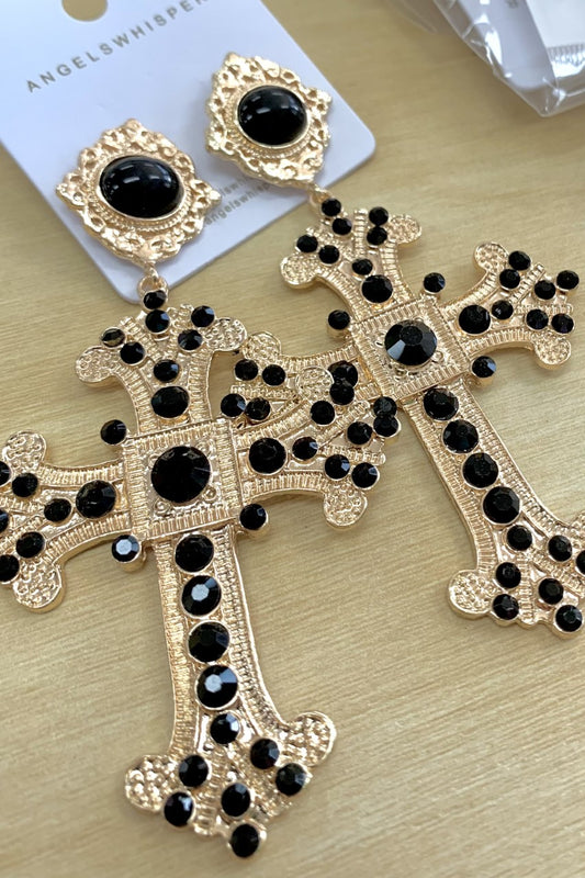 Gold Cross Earring (BAXTER & ONLINE ONLY)