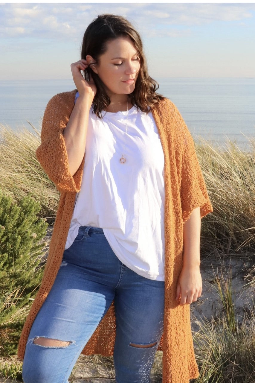 Eclipse Kimono - Burnt Orange