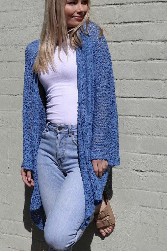 Eclipse Kimono - Cobalt Blue