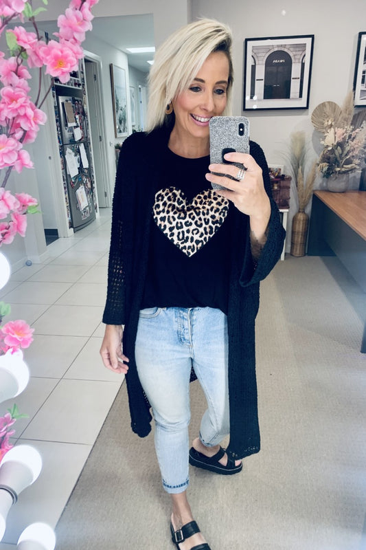 Eclipse Kimono - Black