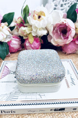 Crystal Silver Bling - Travel Jewellery Box